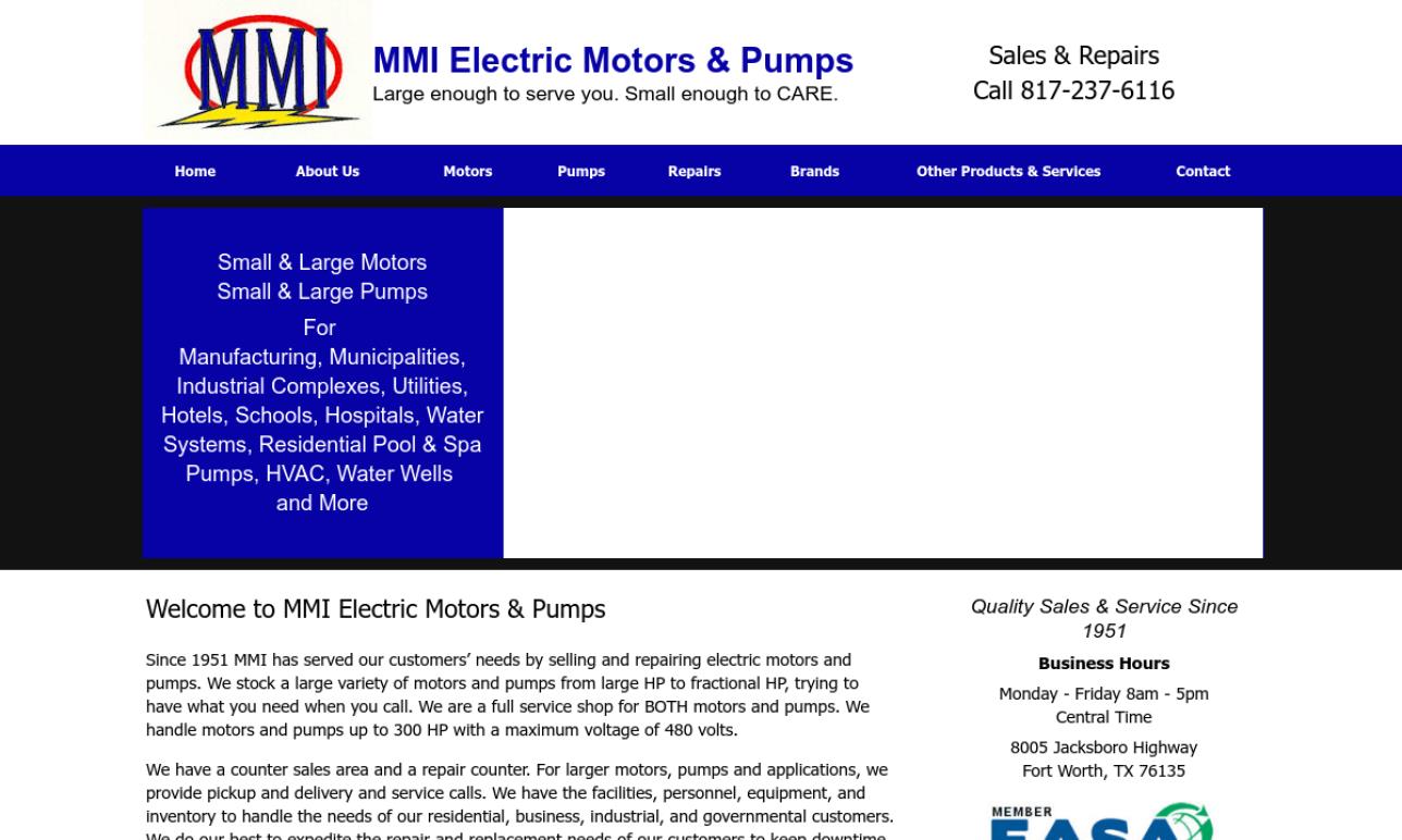 MMI Electric Motors & Pumps Electric Motors