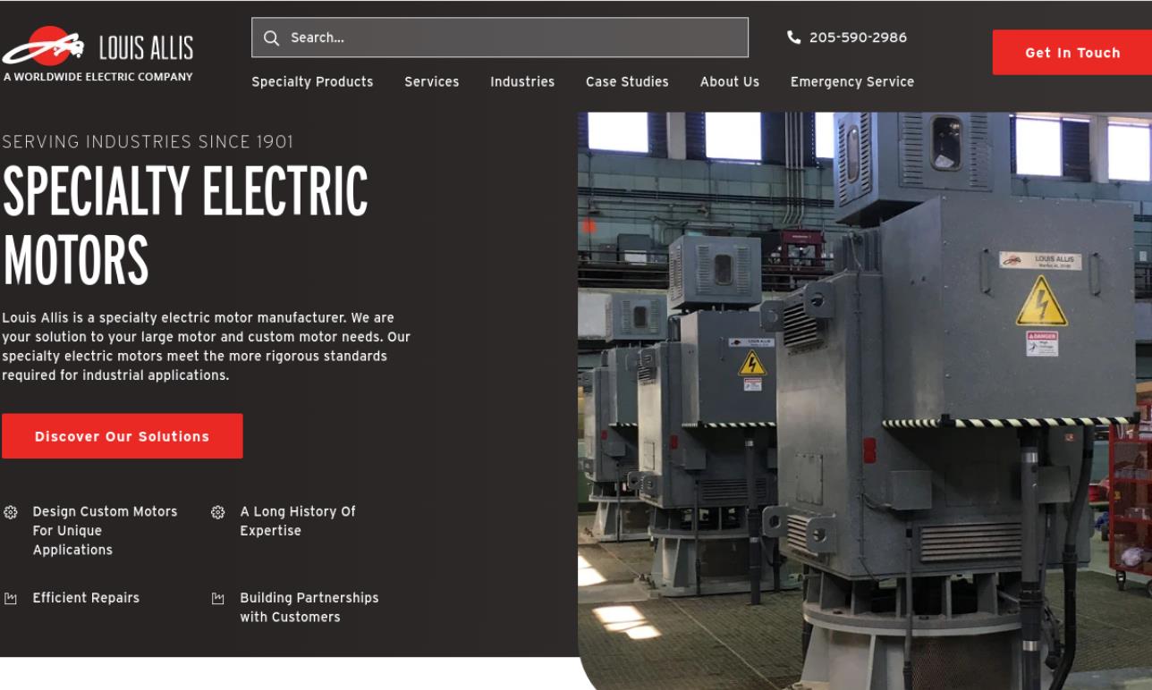 Louis Allis Co. Electric Motors