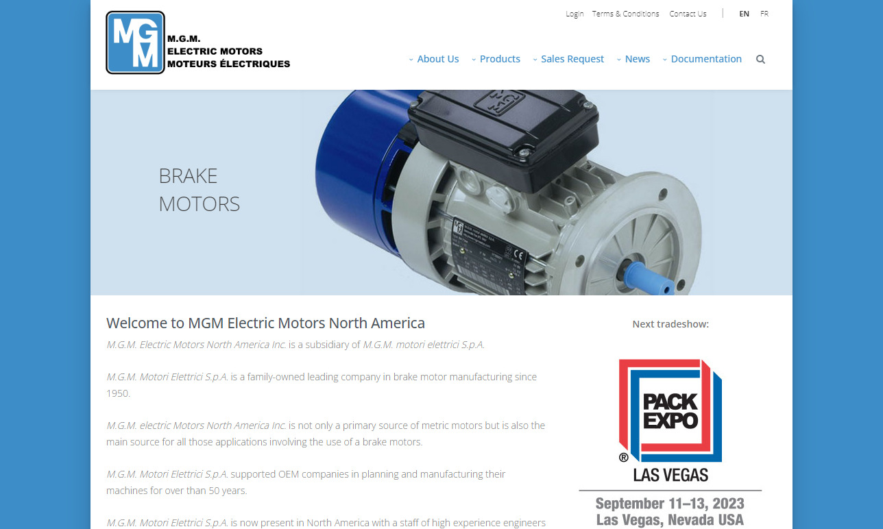 M.G.M. Electric Motors North America Inc